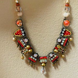 Peach/pink Ayala Bar necklace
